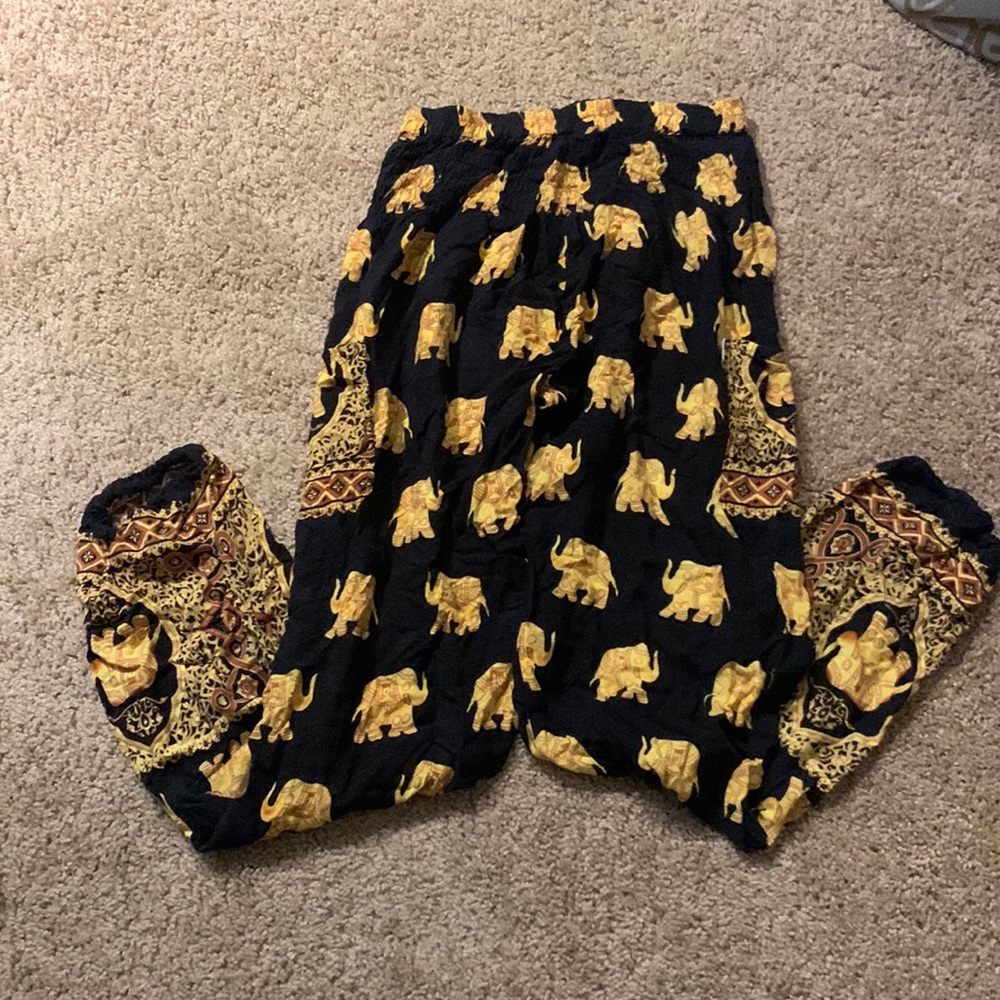 Elephant print pants
